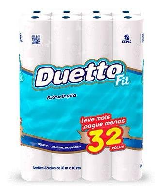 Papel Higiênico Duetto 32 rolos