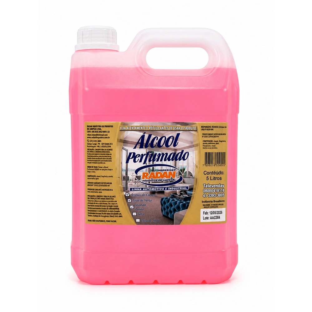 Álcool Perfumado Radan Aromas do Campo 5L
